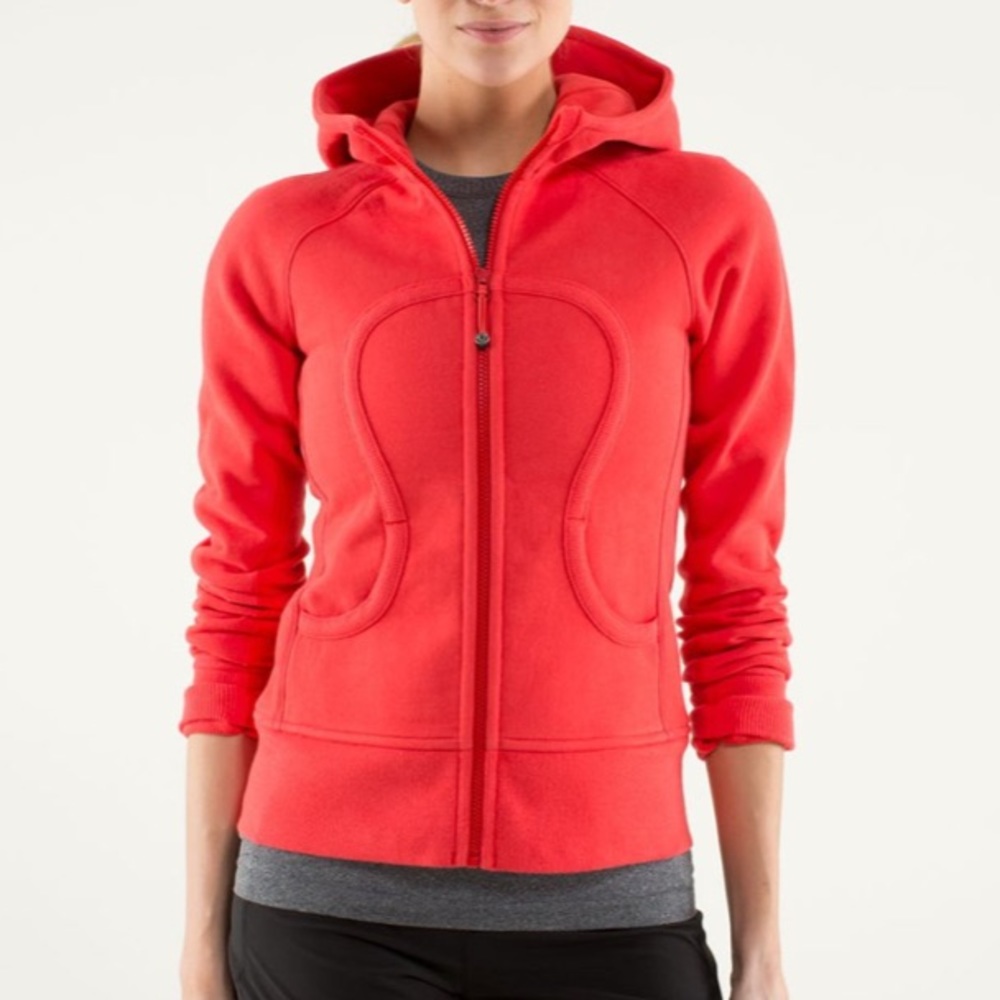 Red Lululemon Scuba Hoodie | Size 4